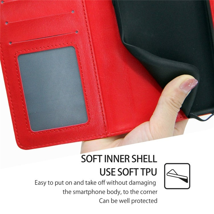 For Motorola Edge 5G 2024 Crystal Texture Leather Phone Case(Red) - Motorola Cases by PMC Jewellery | Online Shopping South Africa | PMC Jewellery | Buy Now Pay Later Mobicred