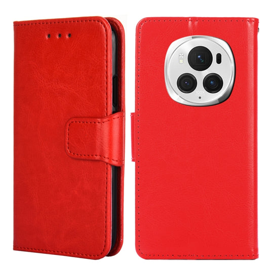 For Honor Magic6 Pro Crystal Texture Leather Phone Case(Red) - Honor Cases by PMC Jewellery | Online Shopping South Africa | PMC Jewellery | Buy Now Pay Later Mobicred