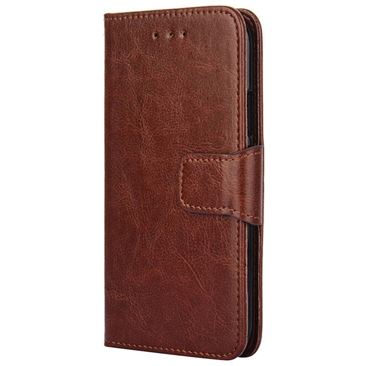 For Honor Magic6 Pro Crystal Texture Leather Phone Case(Brown) - Honor Cases by PMC Jewellery | Online Shopping South Africa | PMC Jewellery | Buy Now Pay Later Mobicred