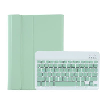 For Samsung Galaxy Tab A9+ X210/X215/X215 A09B Candy Color TPU Bluetooth Keyboard Leather Tablet Case with Pen Holder(Light Green) - Samsung Keyboard by PMC Jewellery | Online Shopping South Africa | PMC Jewellery