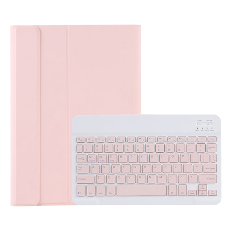 For Samsung Galaxy Tab A9+ X210/X215/X215 A09B Candy Color TPU Bluetooth Keyboard Leather Tablet Case with Pen Holder(Pink) - Samsung Keyboard by PMC Jewellery | Online Shopping South Africa | PMC Jewellery