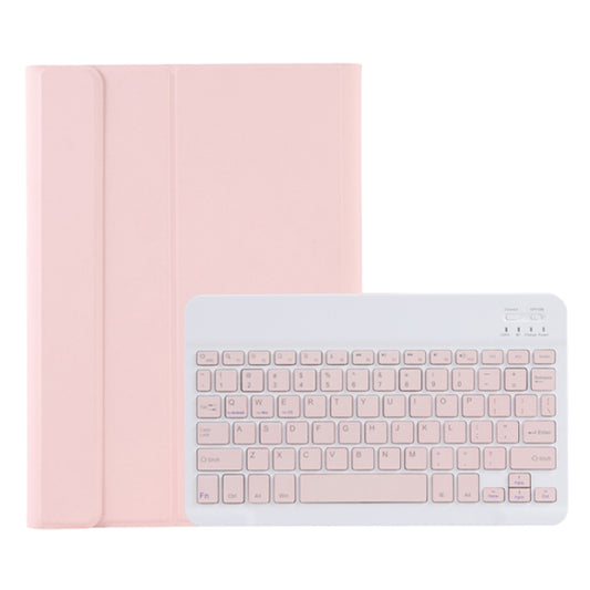 For Samsung Galaxy Tab A9+ X210/X215/X215 A09B Candy Color TPU Bluetooth Keyboard Leather Tablet Case with Pen Holder(Pink) - Samsung Keyboard by PMC Jewellery | Online Shopping South Africa | PMC Jewellery