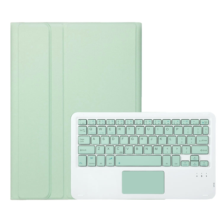 For Samsung Galaxy Tab A9+ X210/X215/X215 A09B-A Candy Color TPU Touch Bluetooth Keyboard Leather Tablet Case with Pen Holder(Light Green) - Samsung Keyboard by PMC Jewellery | Online Shopping South Africa | PMC Jewellery