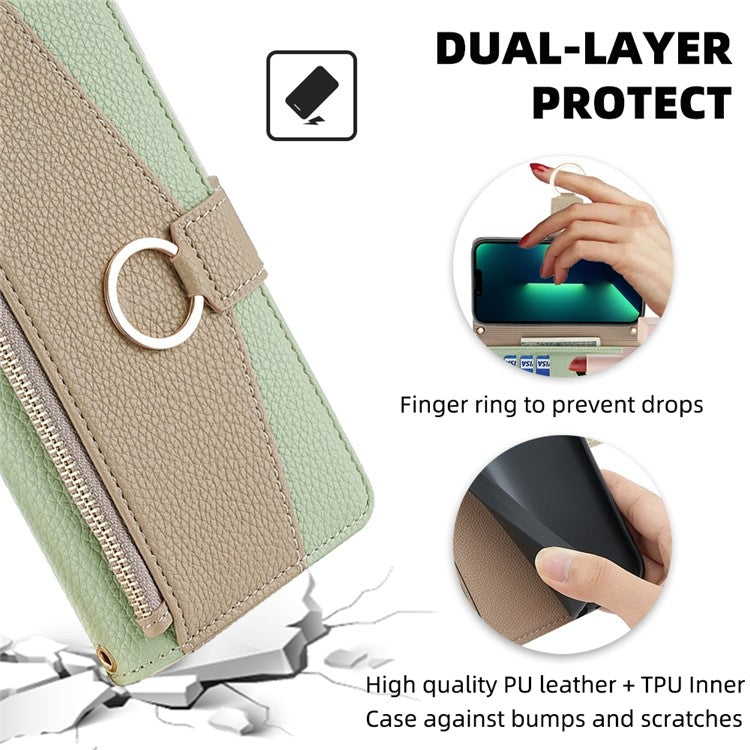 For Nokia C10 / C20 Crossbody Litchi Texture Leather Phone Case(Green) - Nokia Cases by PMC TechLife | Online Shopping South Africa | PMC TechLife | Buy Now Pay Later Mobicred