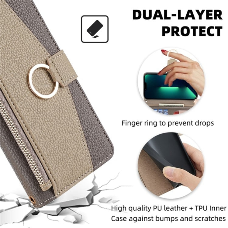 For Honor 20 Crossbody Litchi Texture Leather Phone Case(Grey) - Honor Cases by PMC TechLife | Online Shopping South Africa | PMC TechLife | Buy Now Pay Later Mobicred