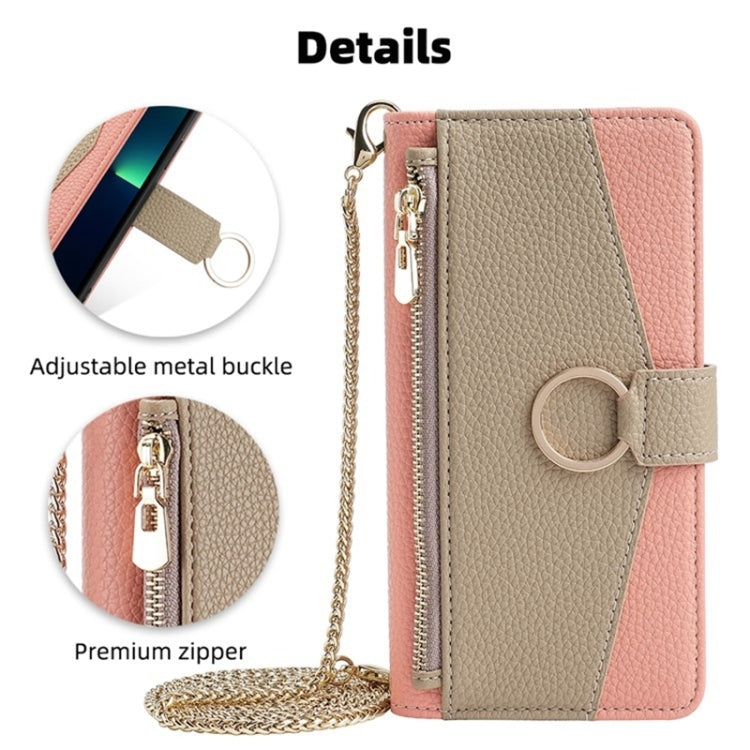 For Honor 20 Crossbody Litchi Texture Leather Phone Case(Pink) - Honor Cases by PMC TechLife | Online Shopping South Africa | PMC TechLife | Buy Now Pay Later Mobicred
