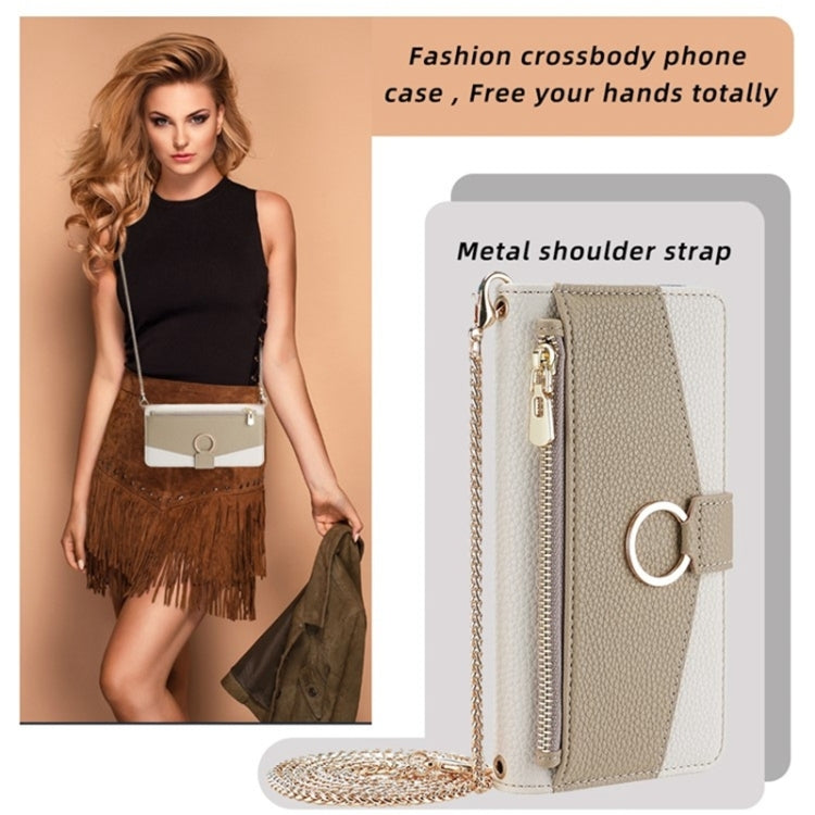 For Honor 80 Crossbody Litchi Texture Leather Phone Case(White) - Honor Cases by PMC TechLife | Online Shopping South Africa | PMC TechLife | Buy Now Pay Later Mobicred
