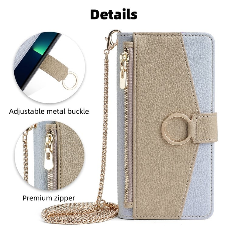 For Samsung Galaxy S24 5G Crossbody Litchi Texture Leather Phone Case(Blue) - Galaxy S24 5G Cases by PMC Jewellery | Online Shopping South Africa | PMC Jewellery | Buy Now Pay Later Mobicred