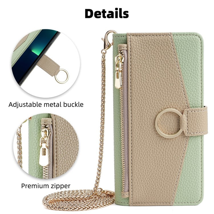 For Samsung Galaxy S24+ 5G Crossbody Litchi Texture Leather Phone Case(Green) - Galaxy S24+ 5G Cases by PMC Jewellery | Online Shopping South Africa | PMC Jewellery | Buy Now Pay Later Mobicred