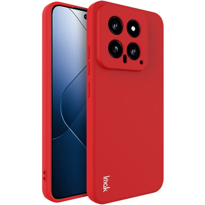 For Xiaomi 14 5G imak UC-4 Series Straight Edge TPU Phone Case(Red) - 14 Cases by imak | Online Shopping South Africa | PMC Jewellery | Buy Now Pay Later Mobicred