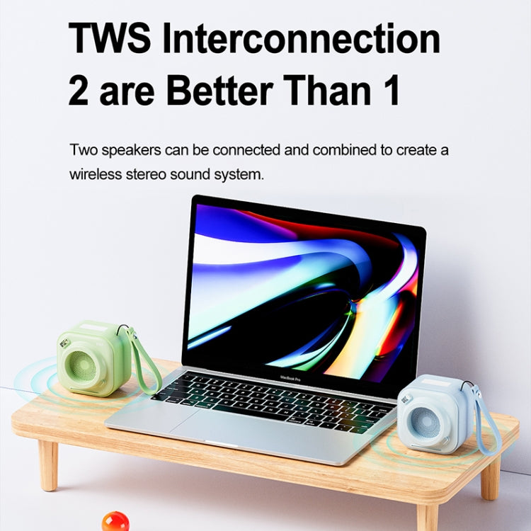 EWA A132 Portable Mini Stereo Wireless Bluetooth Speaker(Brown Green) - free shipping - PMC Jewellery - Order now!