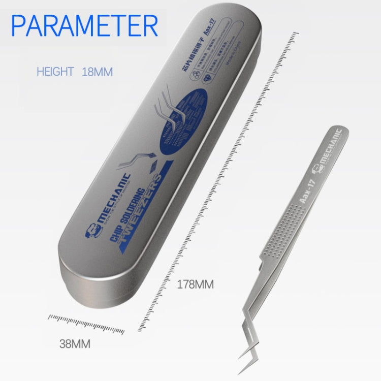Mechanic Aax-17 Non-Magnetic Stainless Steel Tweezer - free shipping - PMC TechLife - Order now!