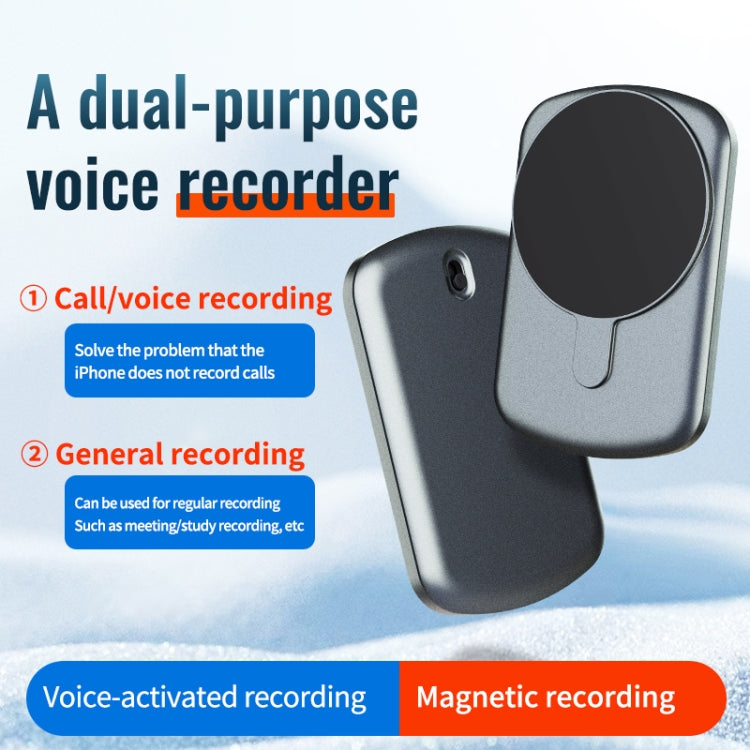 JNN A1 Strong Magnetic Mobile Call Voice Recorder, Memory:16GB(Black) - Recording Pen by JNN | Online Shopping South Africa | PMC TechLife | Buy Now Pay Later Mobicred