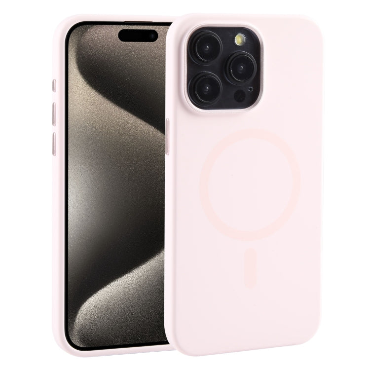 For iPhone 15 Pro Mutural Karen Series Liquid Silicone Magsafe Phone Case(Pink) - iPhone 15 Pro Cases by Mutural | Online Shopping South Africa | PMC Jewellery