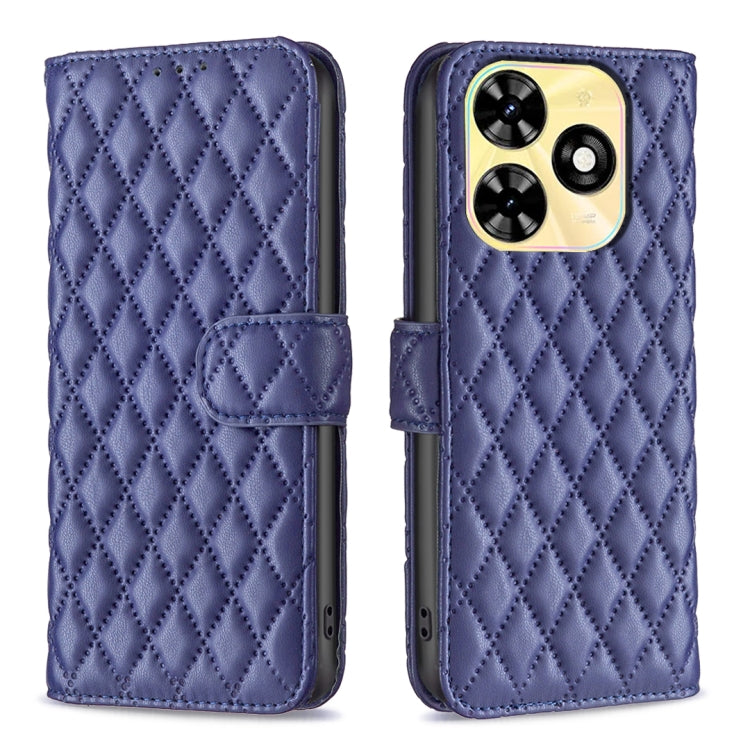 For Tecno Spark Go 2024 / 20C Diamond Lattice Wallet Flip Leather Phone Case(Blue) - Tecno Cases by PMC Jewellery | Online Shopping South Africa | PMC Jewellery | Buy Now Pay Later Mobicred