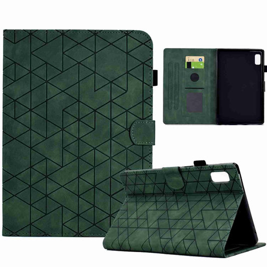 For Lenovo Tab M9 Rhombus TPU Smart Leather Tablet Case(Green) - Lenovo by PMC Jewellery | Online Shopping South Africa | PMC Jewellery | Buy Now Pay Later Mobicred