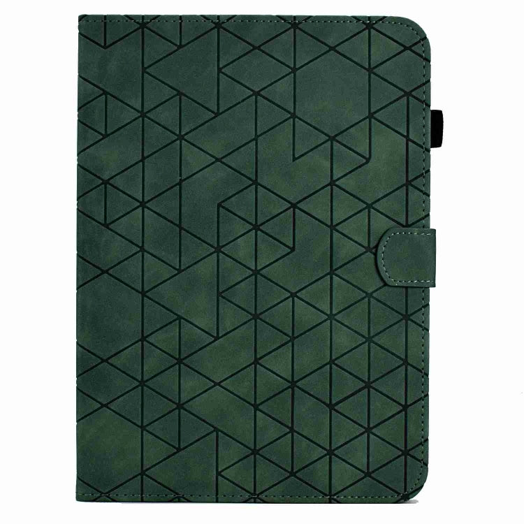 For Lenovo Tab M9 Rhombus TPU Smart Leather Tablet Case(Green) - Lenovo by PMC Jewellery | Online Shopping South Africa | PMC Jewellery | Buy Now Pay Later Mobicred