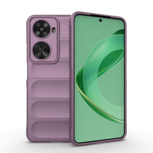 For Huawei nova 11 SE Magic Shield TPU + Flannel Phone Case(Purple) - Huawei Cases by PMC Jewellery | Online Shopping South Africa | PMC Jewellery | Buy Now Pay Later Mobicred