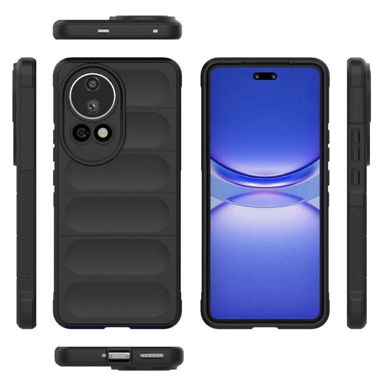 For Huawei nova 12 Ultra / 12 Pro Magic Shield TPU + Flannel Phone Case(Black) - Huawei Cases by PMC Jewellery | Online Shopping South Africa | PMC Jewellery | Buy Now Pay Later Mobicred