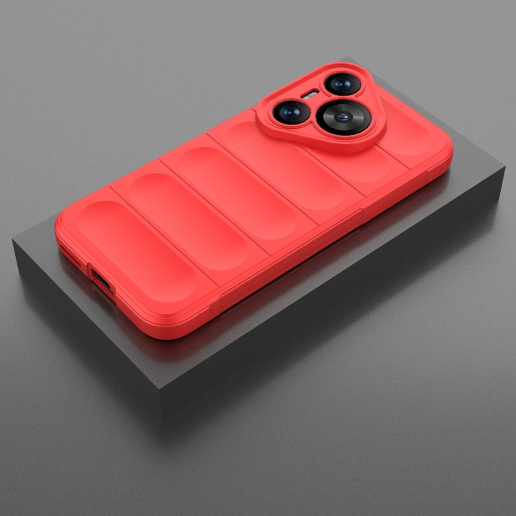 For Huawei Pura 70 Magic Shield TPU + Flannel Phone Case(Red) - Huawei Cases by PMC TechLife | Online Shopping South Africa | PMC TechLife | Buy Now Pay Later Mobicred