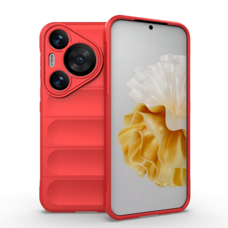 For Huawei Pura 70 Pro / 70 Pro+ Magic Shield TPU + Flannel Phone Case(Red) - Huawei Cases by PMC Jewellery | Online Shopping South Africa | PMC Jewellery | Buy Now Pay Later Mobicred