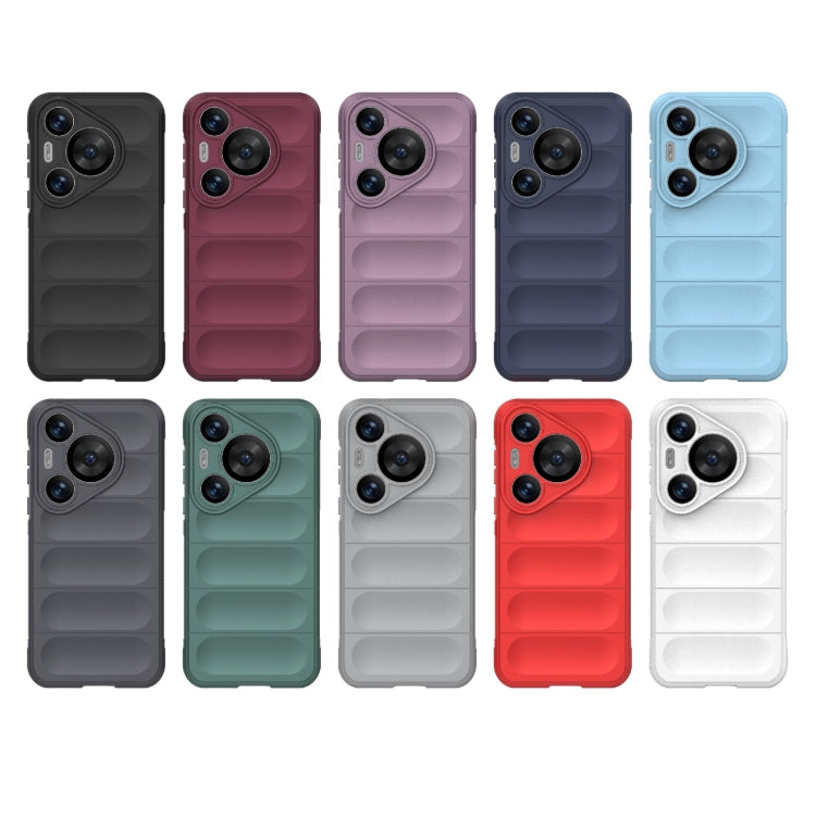 For Huawei Pura 70 Pro / 70 Pro+ Magic Shield TPU + Flannel Phone Case(Dark Blue) - Huawei Cases by PMC TechLife | Online Shopping South Africa | PMC TechLife | Buy Now Pay Later Mobicred