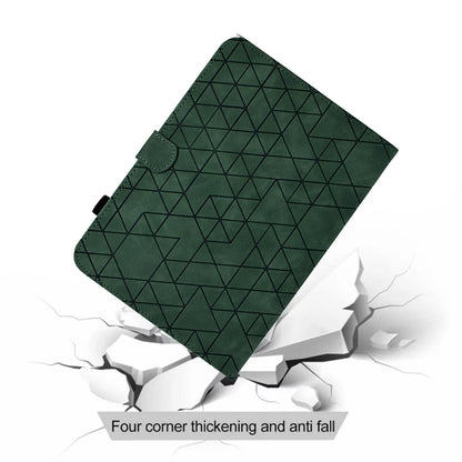 For iPad Pro 11 2024 Rhombus TPU Smart Leather Tablet Case(Green) - iPad Pro 11 2024 Cases by PMC Jewellery | Online Shopping South Africa | PMC Jewellery | Buy Now Pay Later Mobicred