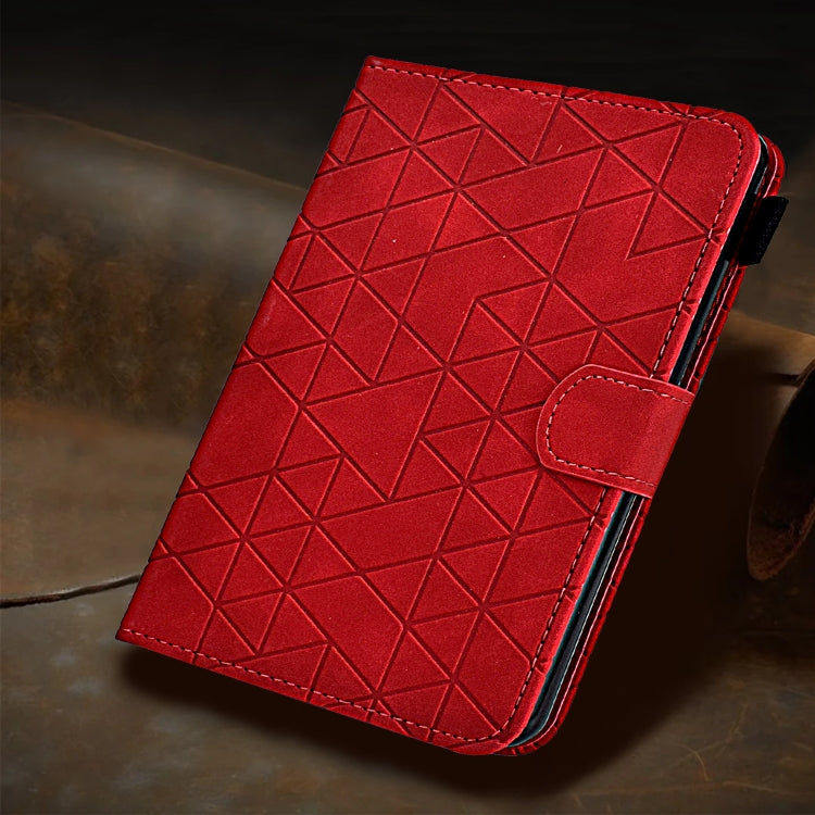 For iPad Pro 11 2024 Rhombus TPU Smart Leather Tablet Case(Red) - iPad Pro 11 2024 Cases by PMC Jewellery | Online Shopping South Africa | PMC Jewellery | Buy Now Pay Later Mobicred