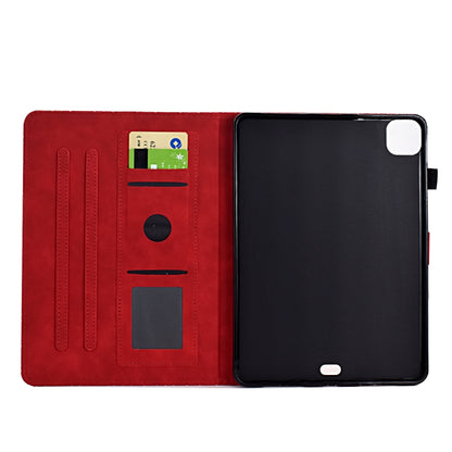 For iPad Pro 11 2024 Rhombus TPU Smart Leather Tablet Case(Red) - iPad Pro 11 2024 Cases by PMC Jewellery | Online Shopping South Africa | PMC Jewellery | Buy Now Pay Later Mobicred