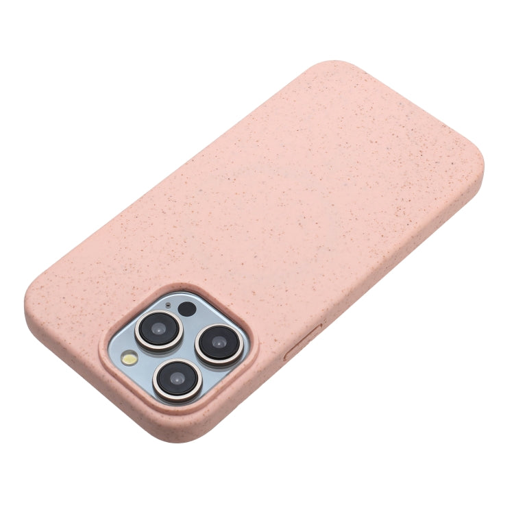 For iPhone 11 Pro Max Wheat MagSafe Magnetic Straw Material + TPU Phone Case(Pink) - iPhone 11 Pro Max Cases by PMC TechLife | Online Shopping South Africa | PMC TechLife | Buy Now Pay Later Mobicred