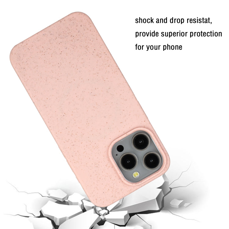 For iPhone 11 Pro Wheat MagSafe Magnetic Straw Material + TPU Phone Case(Pink) - iPhone 11 Pro Cases by PMC Jewellery | Online Shopping South Africa | PMC Jewellery