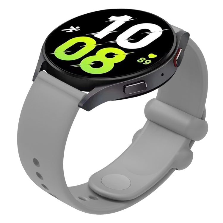 18mm Universal Solid Color Reverse Buckle Silicone Watch Band(Grey) - free shipping - PMC TechLife - Order now!