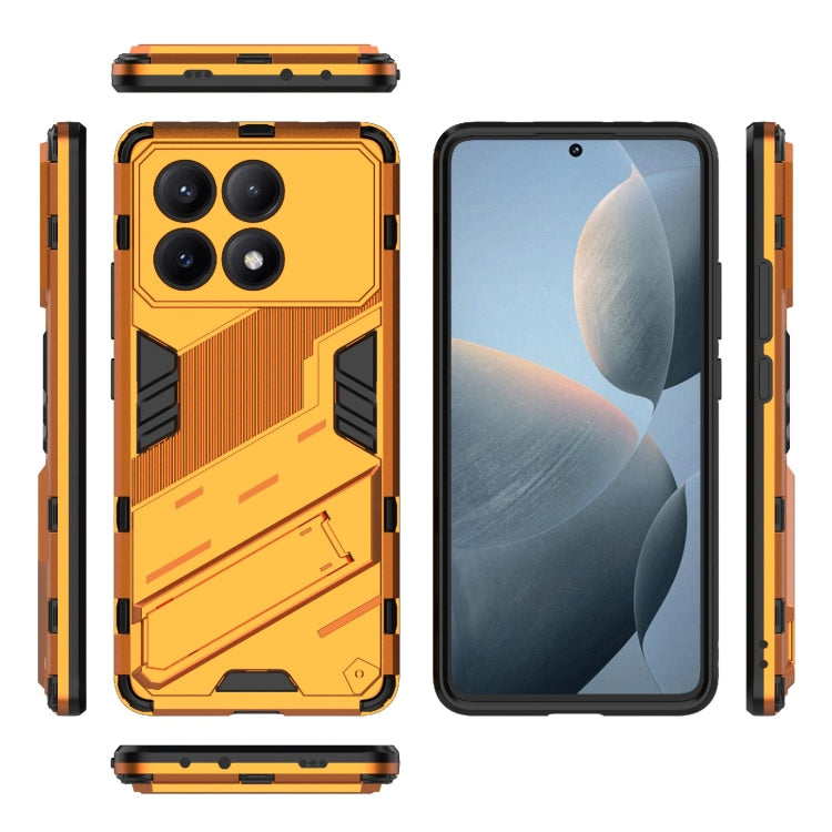 For Xiaomi Redmi K70E 5G Punk Armor 2 in 1 PC + TPU Phone Case with Holder(Orange) - K70E Cases by PMC Jewellery | Online Shopping South Africa | PMC Jewellery | Buy Now Pay Later Mobicred