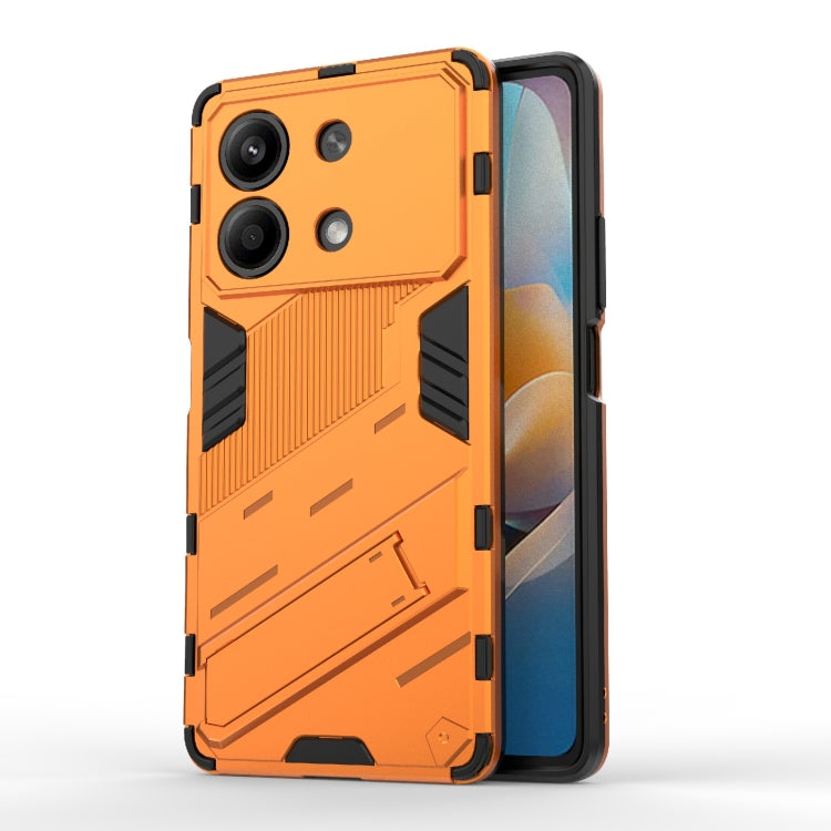 For Xiaomi Redmi Note 13R Pro 5G Punk Armor 2 in 1 PC + TPU Phone Case with Holder(Orange) - Xiaomi Cases by PMC Jewellery | Online Shopping South Africa | PMC Jewellery | Buy Now Pay Later Mobicred