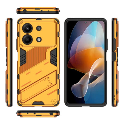 For Xiaomi Redmi Note 13R Pro 5G Punk Armor 2 in 1 PC + TPU Phone Case with Holder(Orange) - Xiaomi Cases by PMC Jewellery | Online Shopping South Africa | PMC Jewellery | Buy Now Pay Later Mobicred