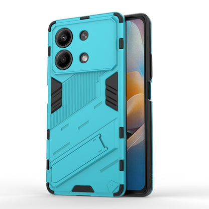 For Xiaomi Redmi Note 13R Pro 5G Punk Armor 2 in 1 PC + TPU Phone Case with Holder(Blue) - Xiaomi Cases by PMC Jewellery | Online Shopping South Africa | PMC Jewellery | Buy Now Pay Later Mobicred