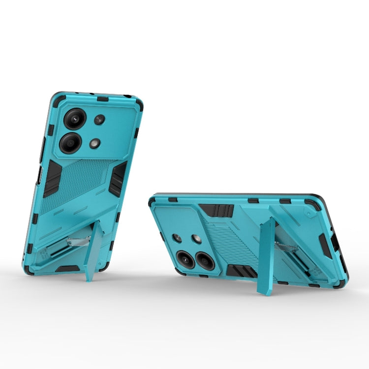 For Xiaomi Redmi Note 13R Pro 5G Punk Armor 2 in 1 PC + TPU Phone Case with Holder(Blue) - Xiaomi Cases by PMC Jewellery | Online Shopping South Africa | PMC Jewellery | Buy Now Pay Later Mobicred