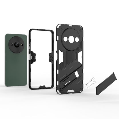 For Xiaomi Redmi A3 4G Global Punk Armor 2 in 1 PC + TPU Phone Case with Holder(Orange) - Xiaomi Cases by PMC Jewellery | Online Shopping South Africa | PMC Jewellery | Buy Now Pay Later Mobicred