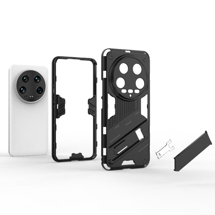 For Xiaomi 14 Ultra 5G Punk Armor 2 in 1 PC + TPU Phone Case with Holder(White) - 14 Ultra Cases by PMC Jewellery | Online Shopping South Africa | PMC Jewellery | Buy Now Pay Later Mobicred