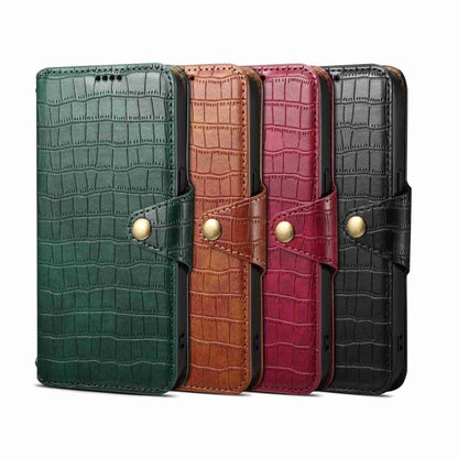 For Samsung Galaxy S24+ 5G Denior Crocodile Texture Oil Edge Leather Phone Case(Green) - Galaxy S24+ 5G Cases by Denior | Online Shopping South Africa | PMC Jewellery | Buy Now Pay Later Mobicred