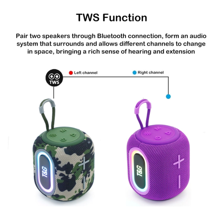 T&G TG664 LED Portable Subwoofer Wireless Bluetooth Speaker(Black) - Desktop Speaker by T&G | Online Shopping South Africa | PMC Jewellery | Buy Now Pay Later Mobicred