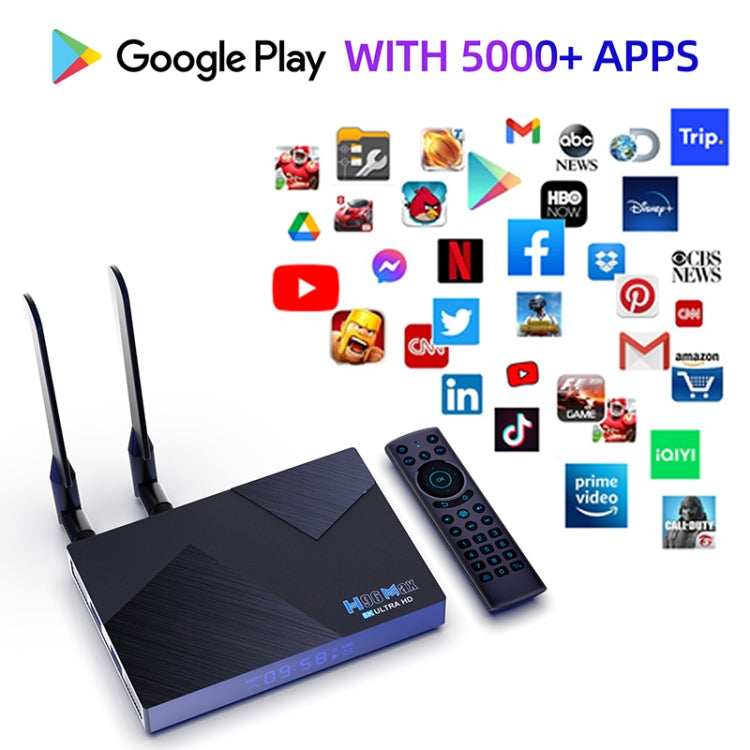 H96 Max V58 Android 12.0 Smart TV Box, 4GB+32GB, Quad-core Cortex-A76 and Quad-core Cortex-A55(EU Plug) - Others by PMC TechLife | Online Shopping South Africa | PMC TechLife | Buy Now Pay Later Mobicred
