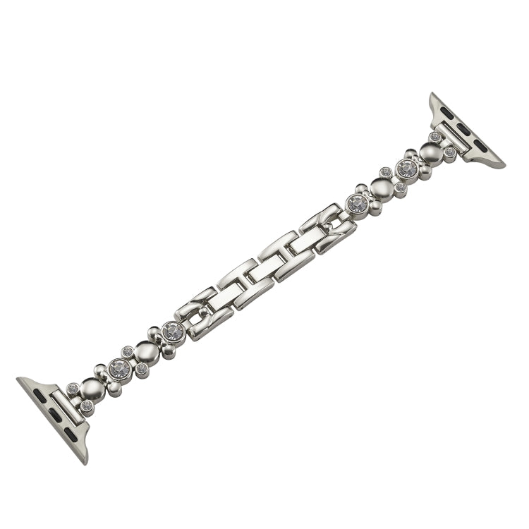 For Apple Watch Series 5 40mm Metal Diamond Bear Chain Watch Band(Starlight) - free shipping - PMC TechLife - Order now!