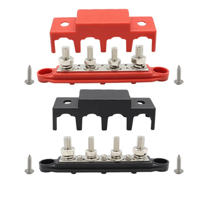 CP-4018 M10+M8 Power Distribution Block Terminal Studs Set with Terminals(Black + Red) - Booster Cable & Clip by PMC Jewellery | Online Shopping South Africa | PMC Jewellery | Buy Now Pay Later Mobicred