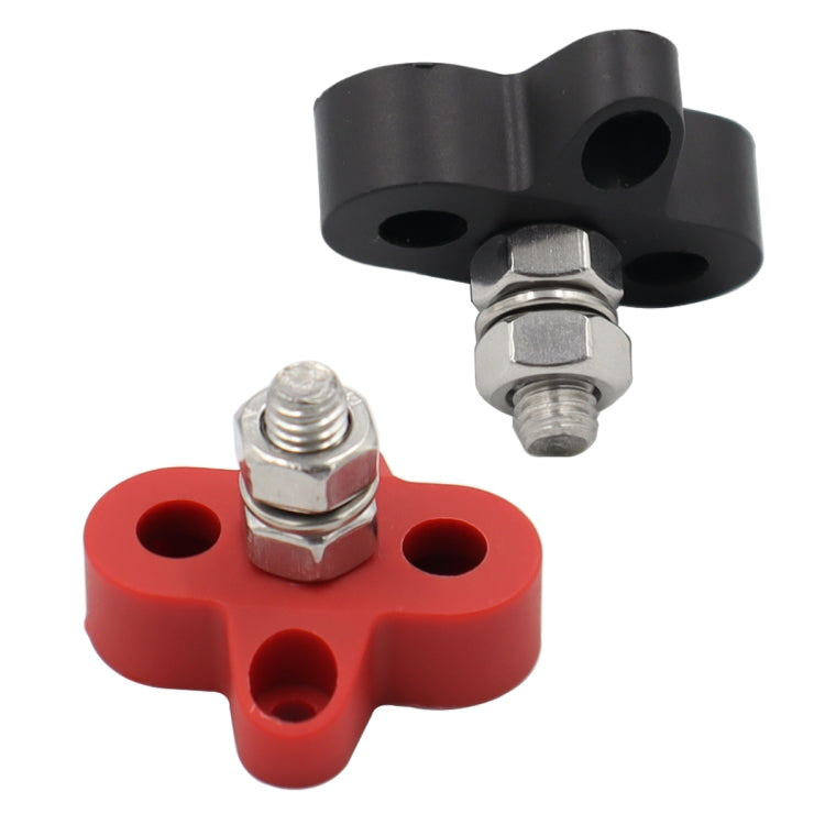 CP-4166 M8 Single Stud Battery Terminal(Black + Red) - Booster Cable & Clip by PMC TechLife | Online Shopping South Africa | PMC TechLife | Buy Now Pay Later Mobicred