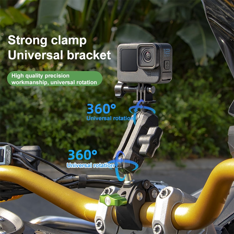 RUIGPRO Crab Clamp Action Camera Bracket 1/4 Ball Head Mount with Rod - Holder by RUIGPRO | Online Shopping South Africa | PMC TechLife | Buy Now Pay Later Mobicred