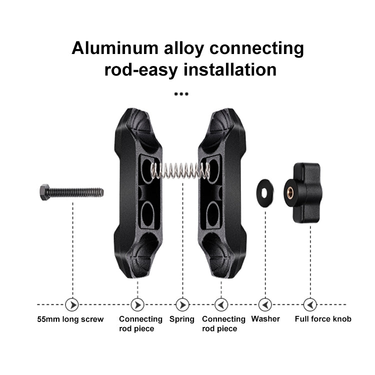 RUIGPRO Crab Clamp Action Camera Bracket 1/4 Dual-Head Crab 3-Stage Selfie Stick - Holder by RUIGPRO | Online Shopping South Africa | PMC Jewellery