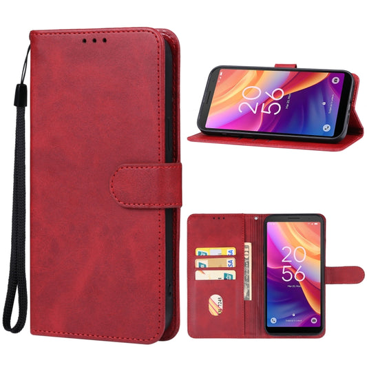 For TCL 501 Leather Phone Case(Red) - More Brand by PMC Jewellery | Online Shopping South Africa | PMC Jewellery | Buy Now Pay Later Mobicred