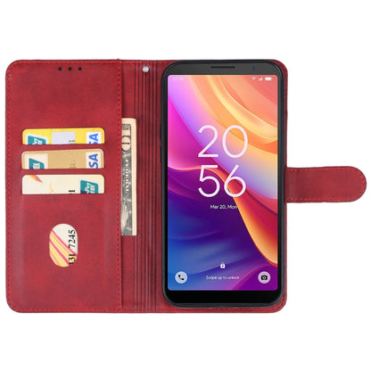 For TCL 501 Leather Phone Case(Red) - More Brand by PMC Jewellery | Online Shopping South Africa | PMC Jewellery | Buy Now Pay Later Mobicred