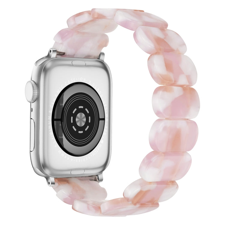 For Apple Watch Series 4 40mm Stretch Rope Resin Watch Band(Pink) - Watch Bands by PMC Jewellery | Online Shopping South Africa | PMC Jewellery